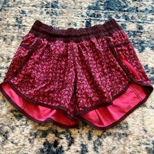 Pink Lululemon shorts